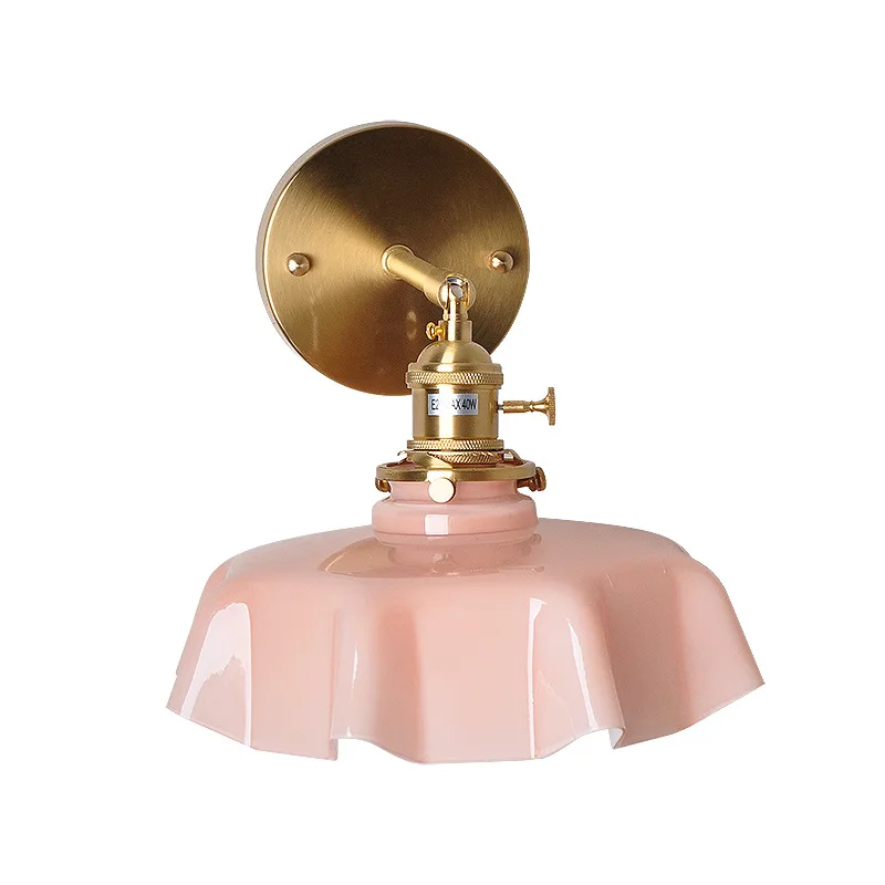 IWHD New Nordic Modern LED Wall Lamp Beside Bedroom Living Room Stair Light Switch 4 Colors Glass Wandlamp Luminaria