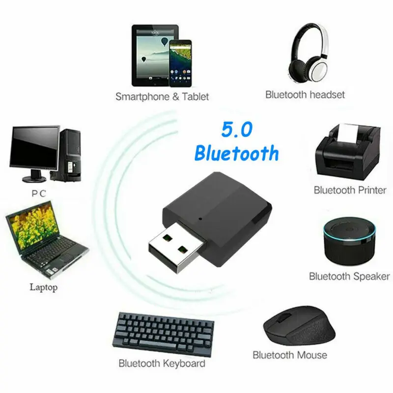 3 в 1 USB Bluetooth 5,0 передатчик приемник беспроводной аудио 3,5 мм Музыка Aux адаптер для Смартфона наушники ноутбука