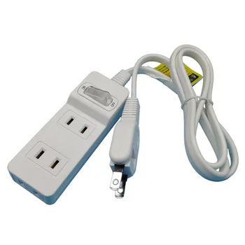 

2M Extension Cable Socket Electrical Socket Outlet 1 in 2 Japan Home 2 Flat Plug Electromobile Charger Power Strip Plug