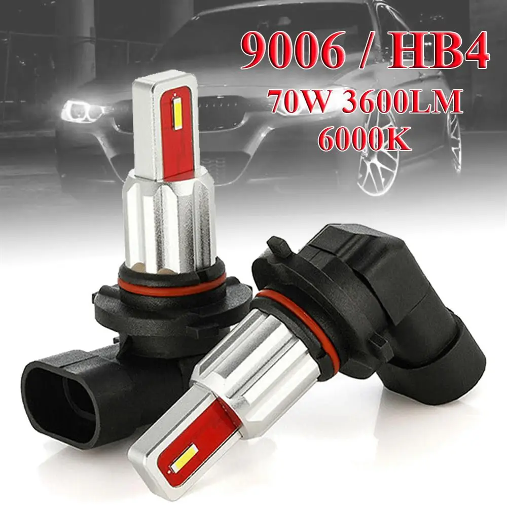 

2pcs 9006 HB4 LED Headlight Bulb CSP Conversion Kit 35W 6000K 1800LM Auto Headlamp Conversion Globes Headlight Bulb for Car