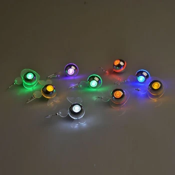 

1 pair Fashion LED Earrings 3Colors Female Fun Circular Pattern Earrings Women Fashion Jewelry Style Stud