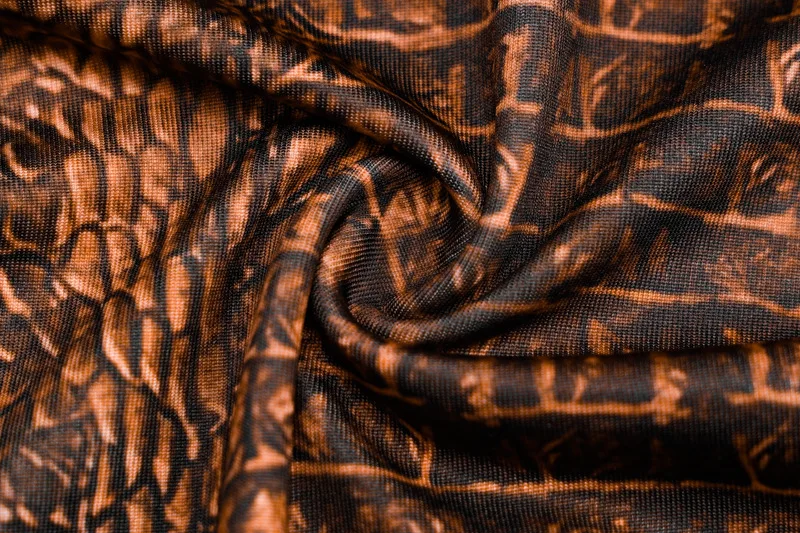InstaHot макет шеи с длинным рукавом боди серпантин модный Осенний комбинезон для женщин тонкий обтягивающий Повседневный Женский змеиный принт боди костюм