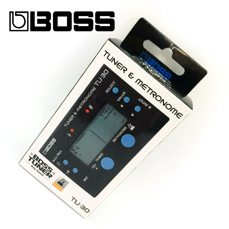 BOSS TU-30 хроматический тюнер бас-гитары w/Встроенный метроном