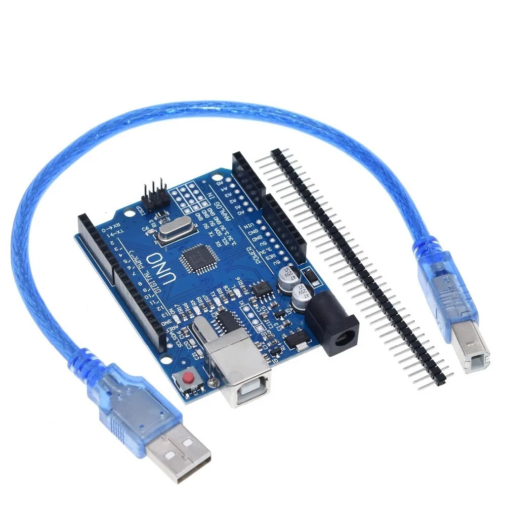 1 шт./лот высокое качество UNO R3 MEGA328P CH340G для Arduino совместим с USB кабелем