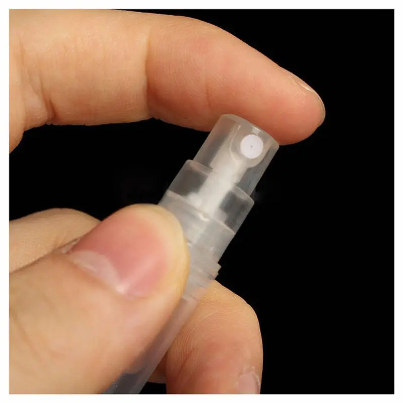 50pcs 2ML transparent mini perfume bottle atomized spray liquid container, sample pen bottle, small cosmetic packaging atomizer