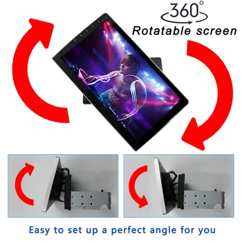 

1 Din 2 Din Android Multimedia 2g Auto Car Radio GPS 10 Adjustable Multi Angle 360 Rotatable Screen 4G for Apple Carplay No DVD