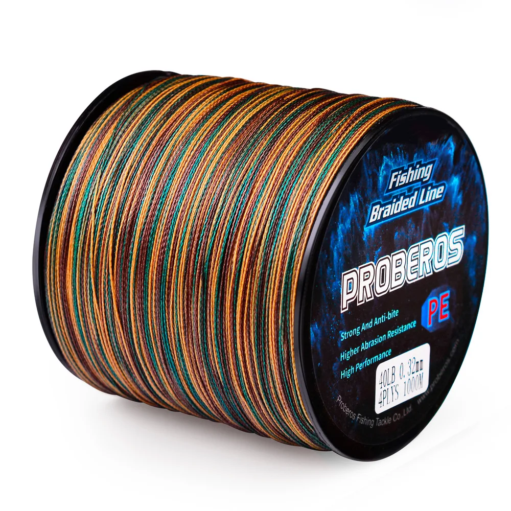 PROBERO 4&8 Braids Fishing Line 300-500-1000M Multifilament Weaves Line 10LB-100LB Wired PE for Bass Pike Fishing Tackle fishing line,fishing tackle