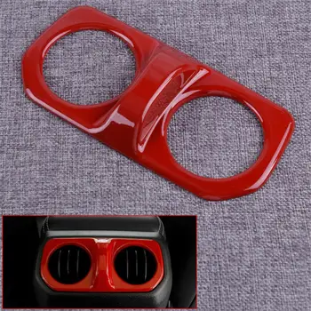 

DWCX 16.7x 7.9cm Red ABS Interior Rear Air Condition Vent Outlet Cover Trim Moulding Fit For Jeep Wrangler JL 2018 2019