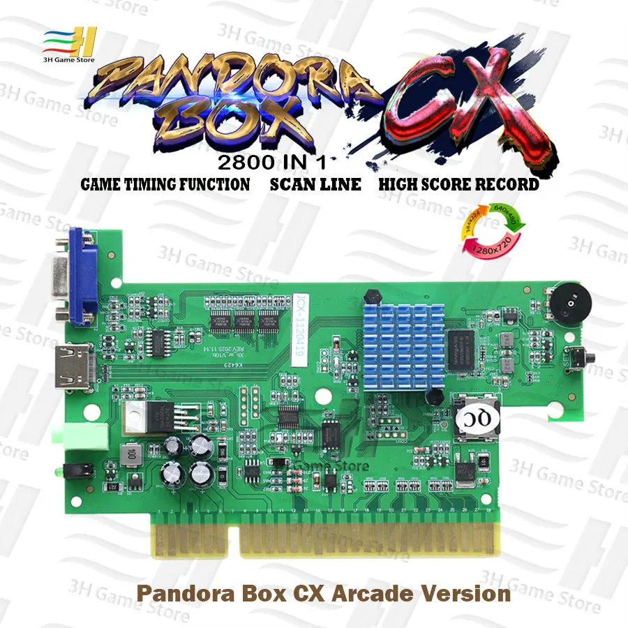 Pandora Box CX 2800 в 1 аркадная версия jamma pcb для аркадной машины VGA CGA HDMI совместимый crt