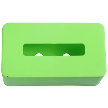 

New rectangular Plastic facial tissue napkin box toilet paper dispenser case holder home office decoration (green) 21.5*9.3*12cm