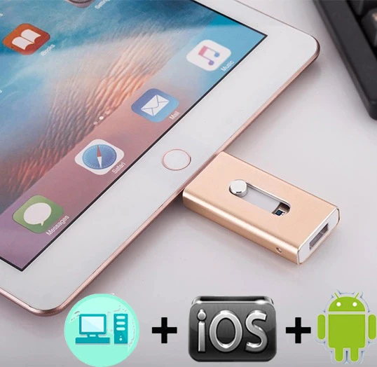 Накопитель 128 GB 64 Гб 32 GB 16 GB флешки OTG USB 3,0 накопитель iflash HD USB флэш-накопители для iPhone 7 iPad iPod iOS телефона Android
