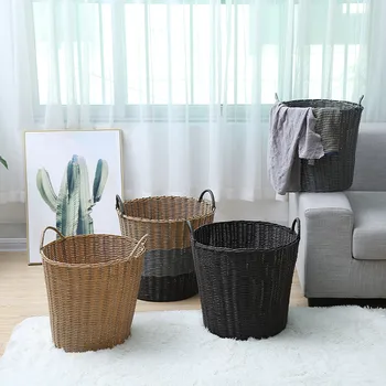 

Household dirty clothes storage basket toy scorpion rattan dirty laundry storage bucket laundry basket WF731501
