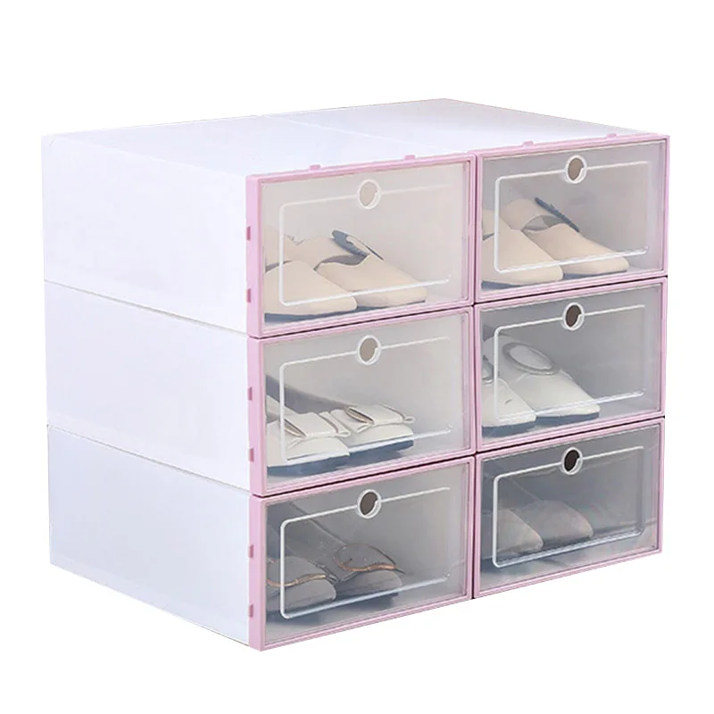 Прозрачный пластиковый Обувной Ящик флип дизайн для хранения обуви артефакт домашний инструмент для хранения SEP99