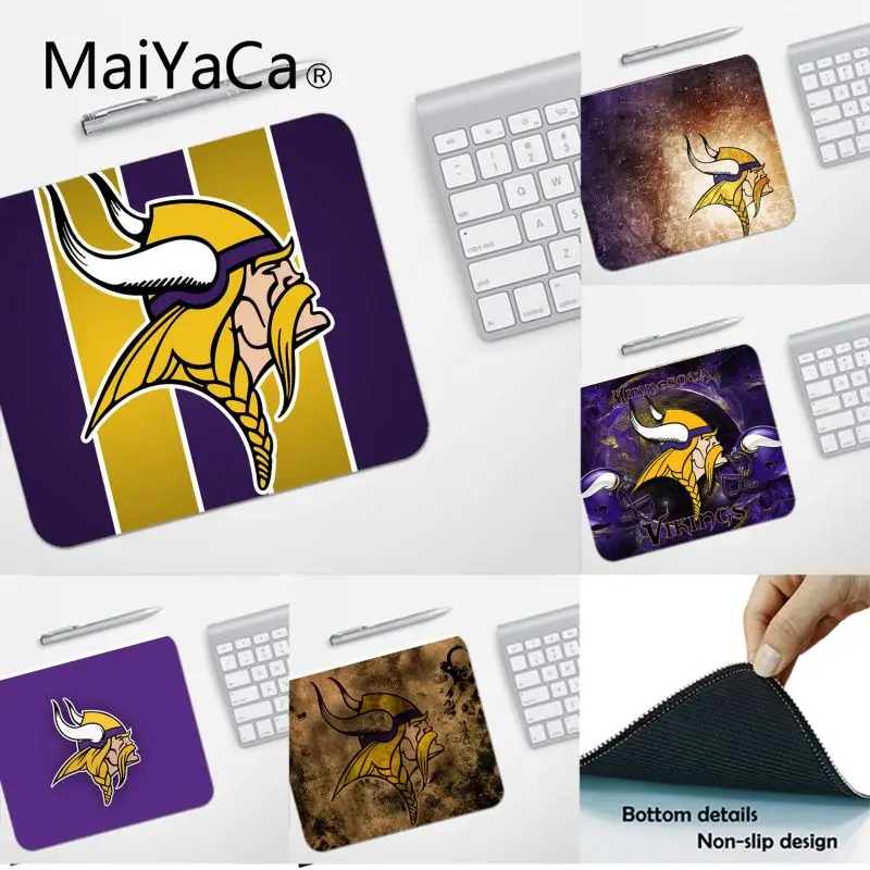 

MaiYaCa High Quality Minnesota and Vikings Customized laptop Gaming mouse pad Smooth Writing Pad Desktops Mate gaming mouse pad