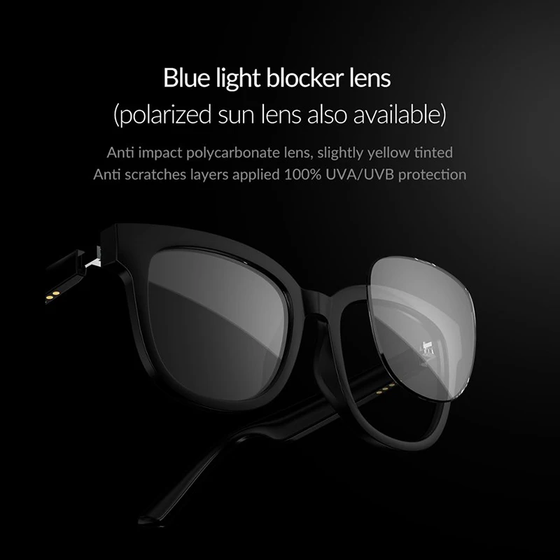 Обновленные смарт очки Bluetooth 5 0 солнцезащитные с музыкой и голосовыми вызовами