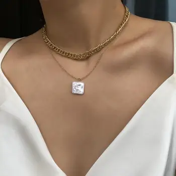 

Shiny Rhinestone Cross Pendant Necklace for Women Men Fashion Charm Crystal Necklace Party Statement Jewelry