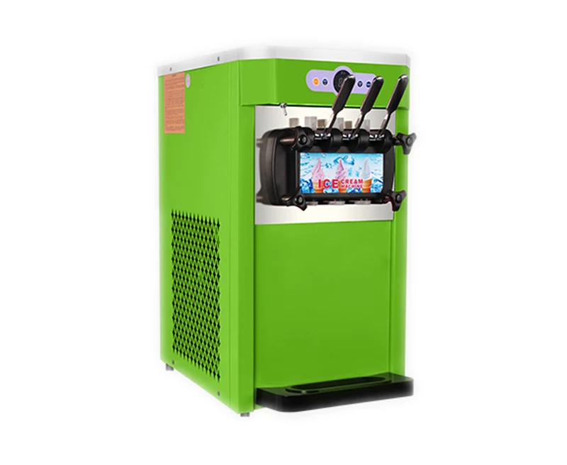 18-22L/H машина для мягкого мороженого 220 V-240 V Вертикальная Трехцветная машина для производства мороженого интеллектуальная подсластитель мороженого