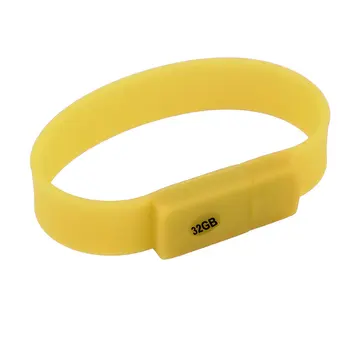 

New Bracelet Wristband High Capacity and Convenience High Speed 32G USB Flash Drive Silicone Material Durable