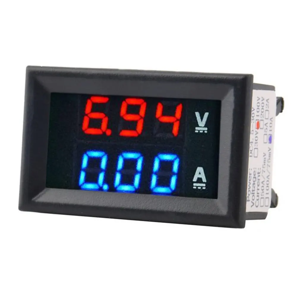 

Led Digital Voltmeter Ammeter Us Dc 100V 10/50 / 100A Voltmeter Ammeter Led Dual Digital Volt Amp Meter Gauge