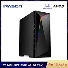 Gaming Desktop Computer IPASON VGAME R5 2600 1050ti 4g AMD SSD High-Frequency-Ram/240g
