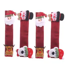 4 шт./компл. Мешковина Рождество холодильник Дверная ручка Крышка для микроволновой печи посудомоечной машины