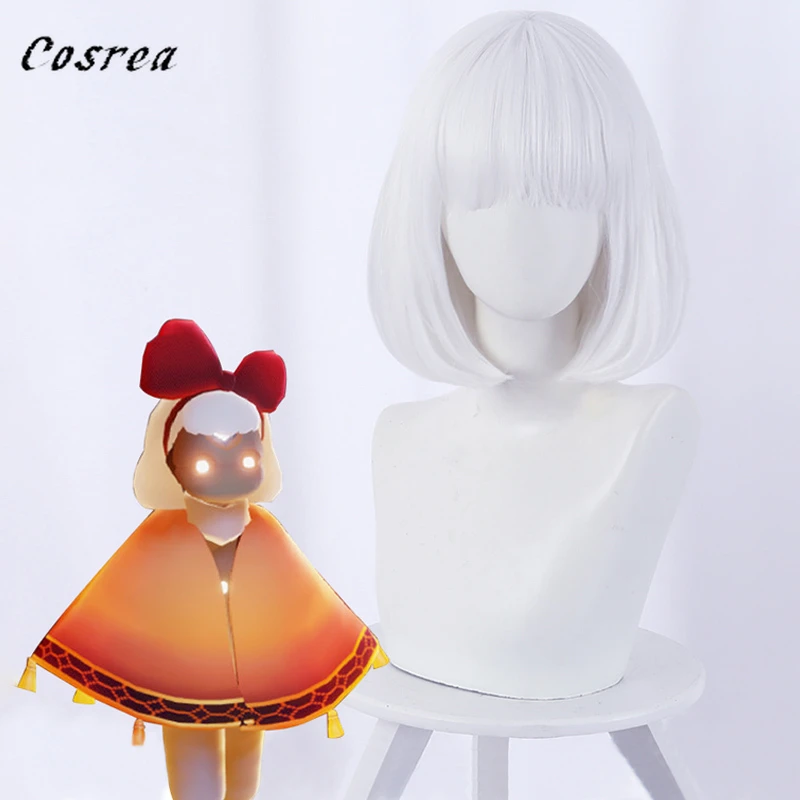 Game Sky Children Of Light Cosplay Wig Halloween Season Of Rhythm White Bird Wig Heat Resistant Synthetic Hair For Women Girls Game Costumes Aliexpress