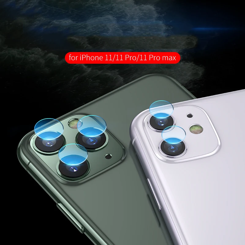 2 в 1 защита объектива камеры для iPhone 11 Pro Max металлическое защитное кольцо для iPhone 11 iPhone 11Pro Задний защитный чехол для камеры
