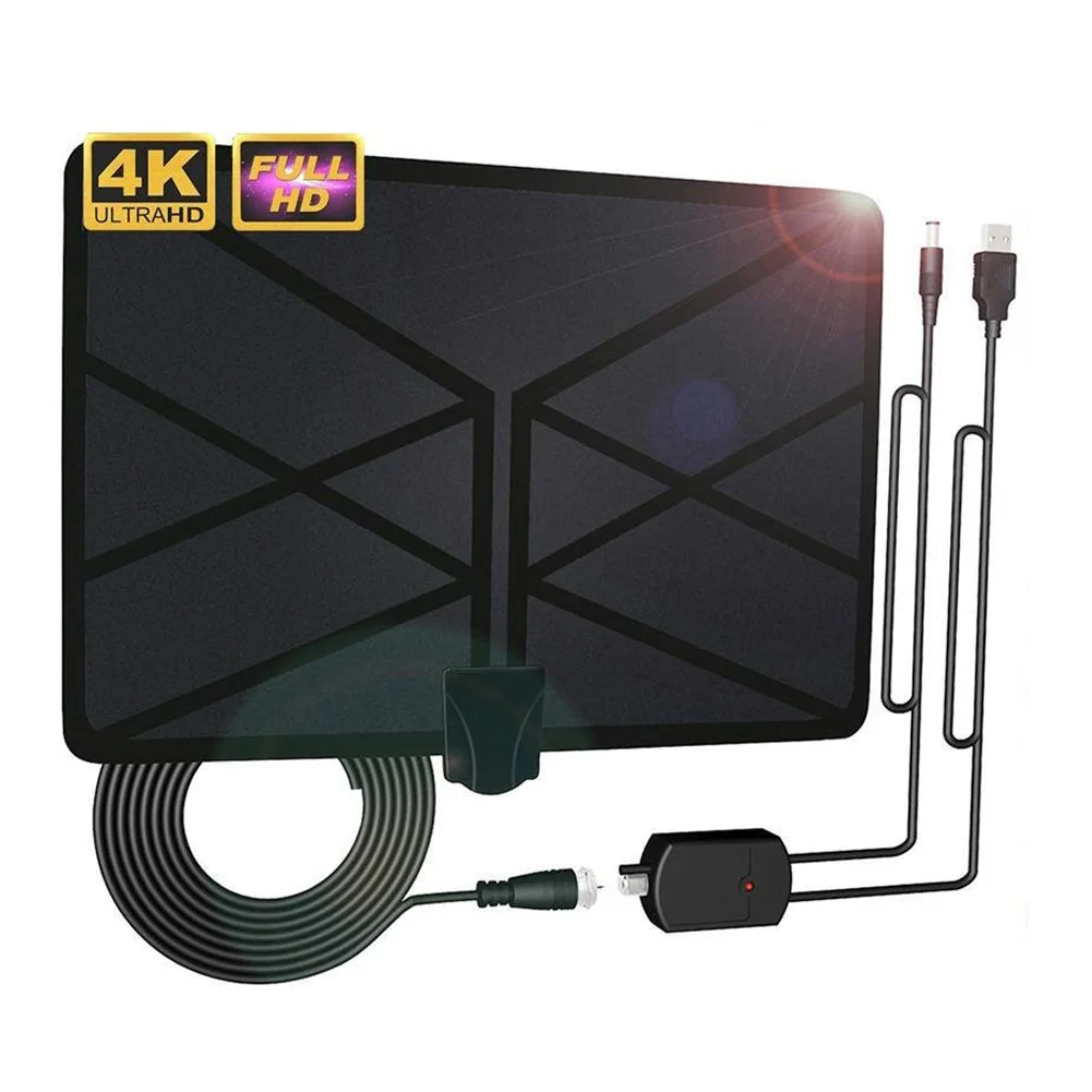 ABS+ Silicone 960 Miles Indoor FM VHF UHF 28dB Digital HD TV Antenna Signal Amplifier Booster TV Signal Receiver
