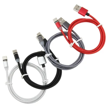 

1000pcs 1m 2m LED Magnetic USB Cable / Micro USB / Type-C For iPhone X Xs Max Magnet Charger for Samsung Xiaomi Pocophone USB C
