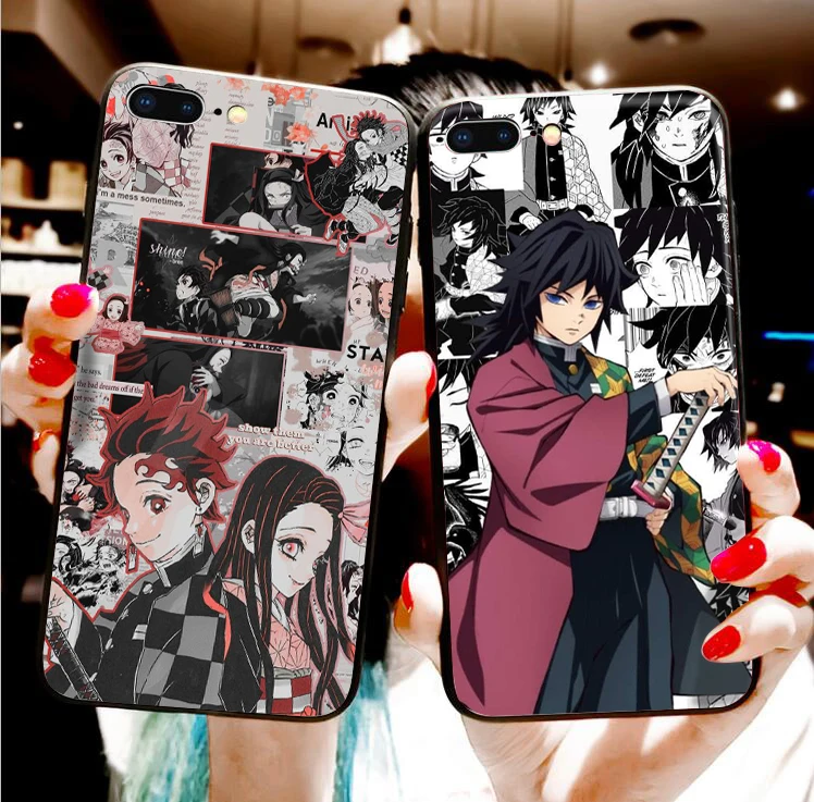 Demon Slayer: Kimetsu no Yaiba пара черный чехол для телефона для huawei p30 pro p30 lite p20 pro p10 mate 20 p10 lite honor 9 lite