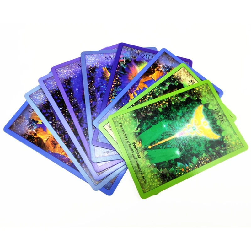 

2023 New Crystal Angel Oracle Cards Party Board Game Divination Fate 44 Cards Deck Tarot