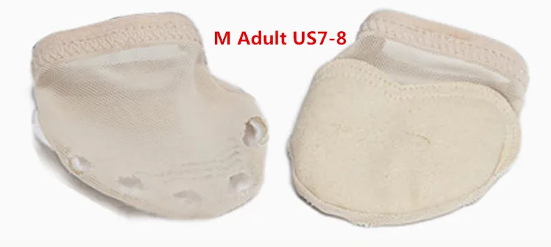 Flesh M Пять отверстий Профессиональный живот Toe Pad современный половина Лирический танцевальная обувь сандалии лапы танец ног стринги - Цвет: Flesh M