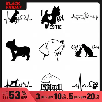 

Hot Sale Dog car Sticker Animals Funny Wrap Vinyl On The Cars For Auto Motorcycle Windows Body Car-Styling Decor Accessories