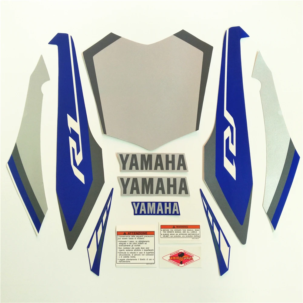 Мотоцикл для Yamaha YZF1000 R1 15 полный комплект Наклейка декоративная наклейка протектор - Цвет: Синий