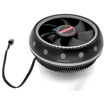 

RGB LED CPU Cooler Fan Heatsink For Intel LGA1155 /775/AMD4/AM3+ AM2+/FM1 Socket Computer Case Heat Sink Cooling