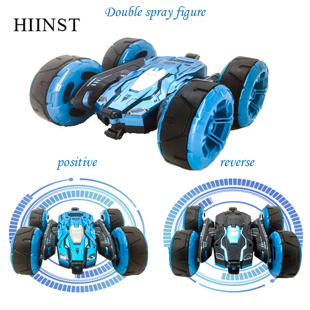 HIINST Toys RC автомобиль трюк Дрифт багги автомобиль 2,4G интеллектуальный пульт дистанционного управления 360 градусов вращение отскок рулон автомобиля светящиеся игрушки