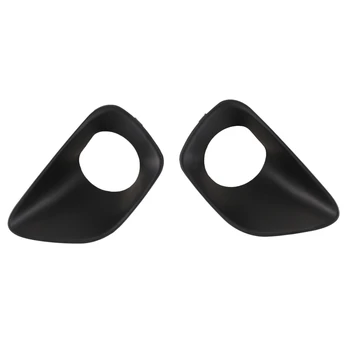 

2Pcs Black ABS Front Bumper Fog Light Trim Lamp Bezel Cover 68078284AA 68078285AA for Jeep Grand Cherokee 2011-2013