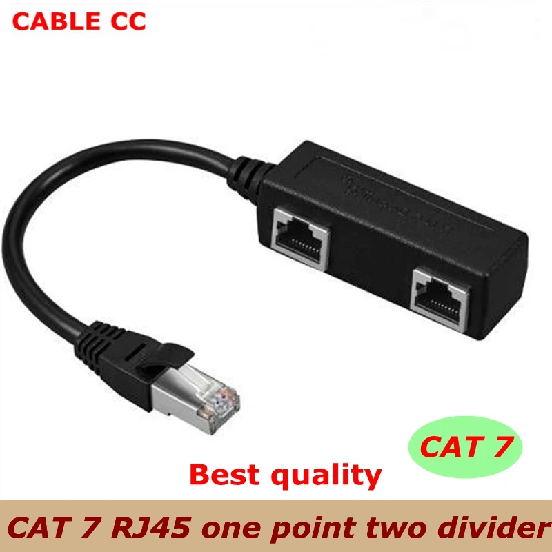 1 revolution 2 female way RJ45 port Ethernet сетевой разветвитель разъем Удлинительный кабель