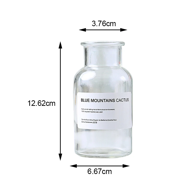 Nordic Design Glass Vase European Decoration Home Flower Vase Flower Arrangement Hydroponic Tabletop Vase For Flower Decoration - Цвет: 1