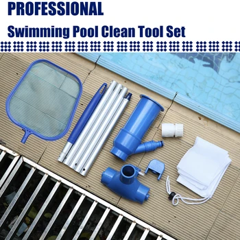 

Pool Cleaning Set Swimming Pool Cleaning Tools Maintenance Above Ground Skimmer Brush Vacuum Hose