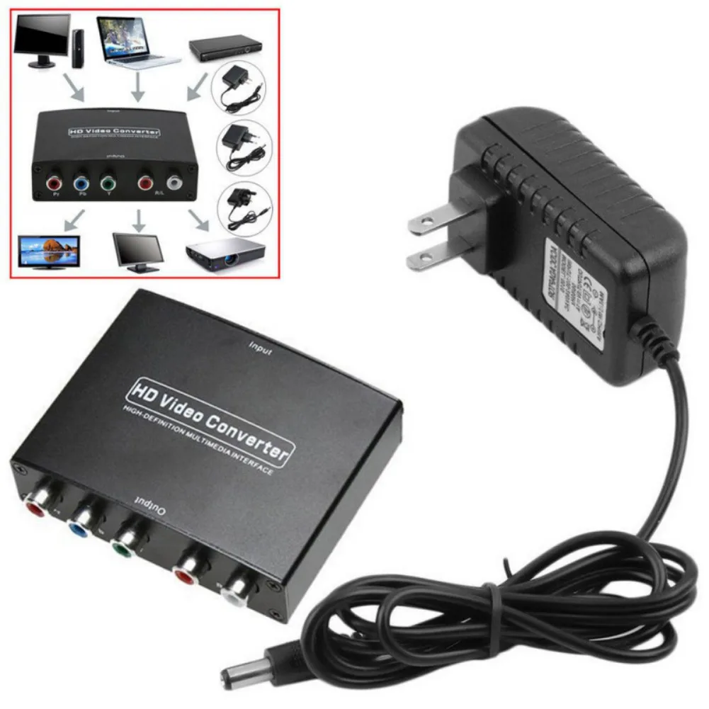 Hdmaters HDMI к компонентному Ypbpr видео и аудио 5RCA конвертер для PS4 DVD к ТВ с USB кабель питания HDMI к 5RCA RGB