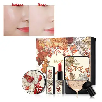 

4 pcs/set Air Cushion BB Cream Matte Lipstick Whitening Concealer Make Up Set new