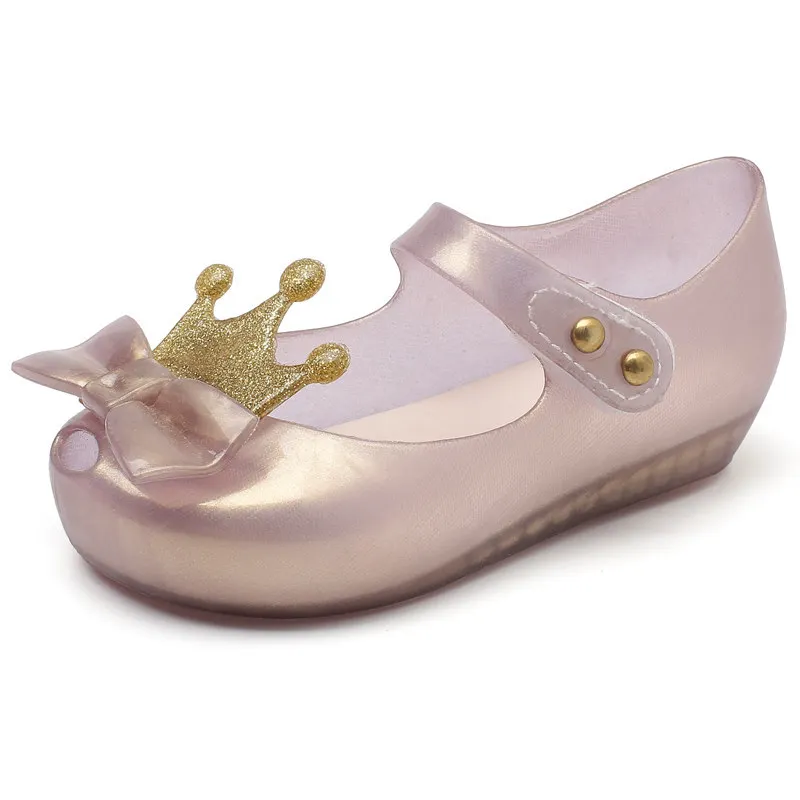Детские Нескользящие сандалии желе Mini Melissa пляжные для мальчиков и девочек SH19091