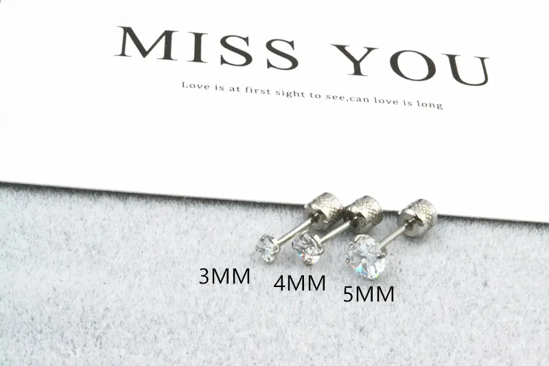 Free Shippment 20PCS Body jewelry Shine CZ 20G Ear Stud Tragus/Helix Bar/Stud/Earring Cartilage Stainless Steel Thin Bar NEW