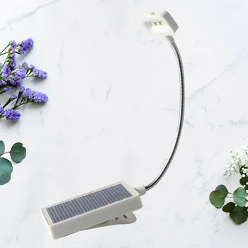 

1 Pc Clip Desk Reading Light Practical Durable Solar Energy Eye-caring Learning Lamp for School Home