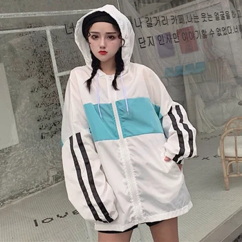 

Oversize Jacket Women BF Coat Jacket Basic Coat Autumn Loose plus size female Harajuku Bomber Jacket Studens Coat