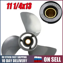 Hélice de bateau de Honda en alliage d'aluminium à 3 lames, pour Honda 35 60HP 58130 ZV5 012AH, 11 1/4x13 