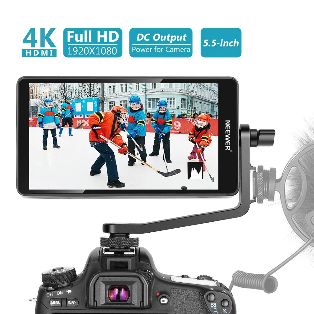 Neewer FW568 5,5-дюймовый полевой монитор камеры с 4K HDMI 8,4 В пост
