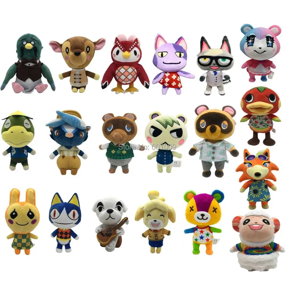 10 шт. животных селесте Audie Ankha стежки Dom Tom Nook Shizue Isabelle KK кетчуп Punchy Diana Zucker 20 см