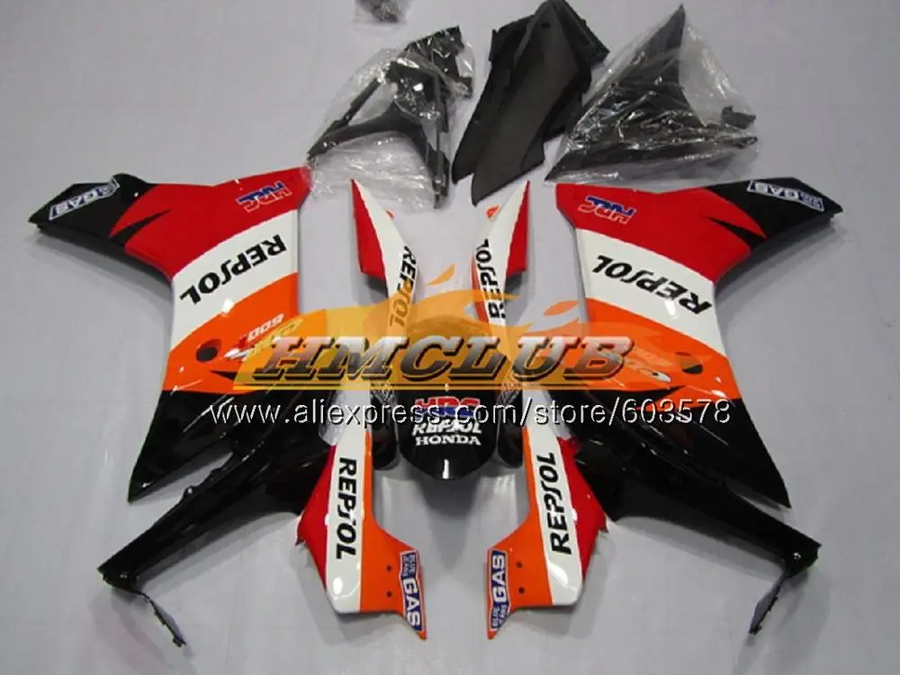 Литья под давлением для HONDA CBR600F4i 2011 2012 2013 129CL. 21, светло-розовые, белые CBR 600 F 600F CBR600 F F4i CBR600F, 11, 12, 13, 14, обтекатели - Цвет: No. 9
